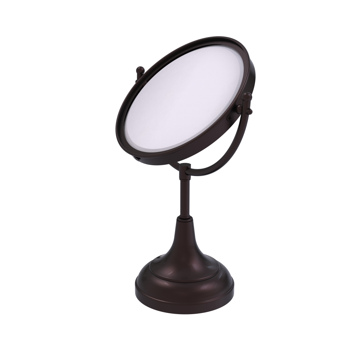 Picture of Allied Brass DM-2-2X-ABZ Dotted Ring Style 8 in. Vanity Top Make-Up Mirror 2X Magnification, Antique Bronze