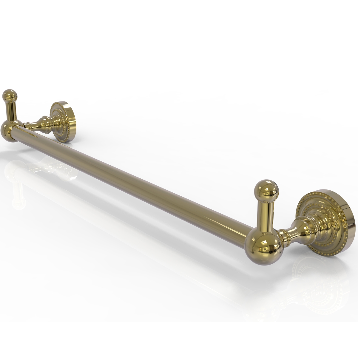 Picture of Allied Brass DT-41-36-PEG-UNL Dottingham Collection 36 in. Towel Bar with Integrated Hooks, Unlacquered Brass