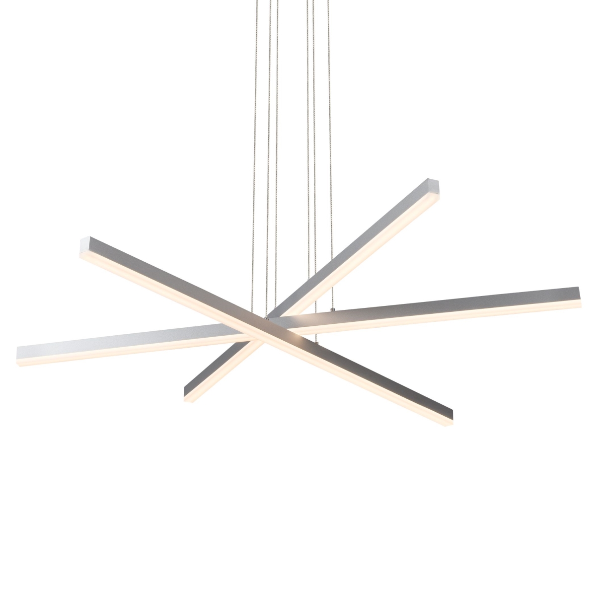 40 in. Sirius  Integrated LED Pendant Lighting Fixture in Silver