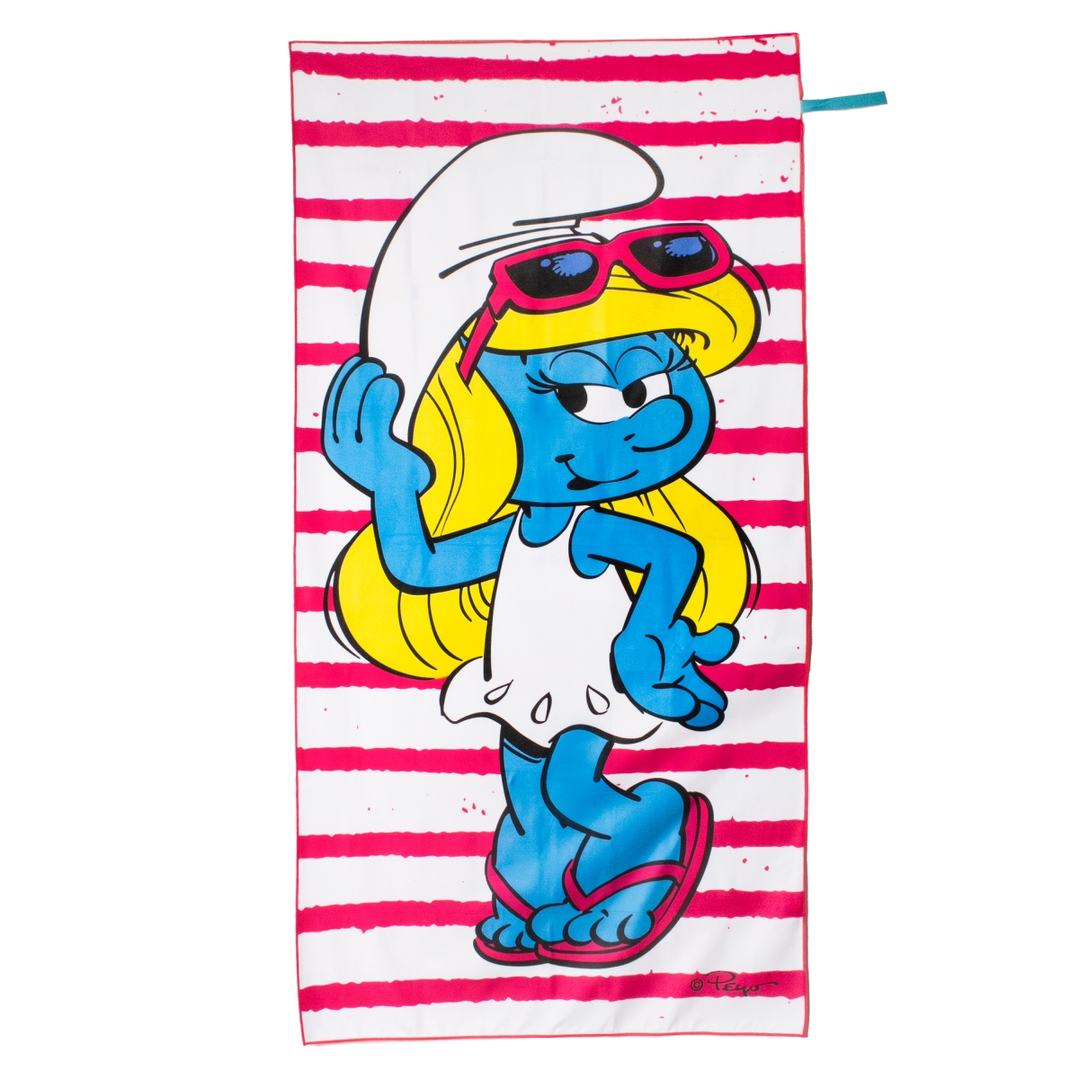 Picture of BeachTech VHBLV10047 30 x 60 in. The Smurfs Smurfette Sustainable Beach Towel