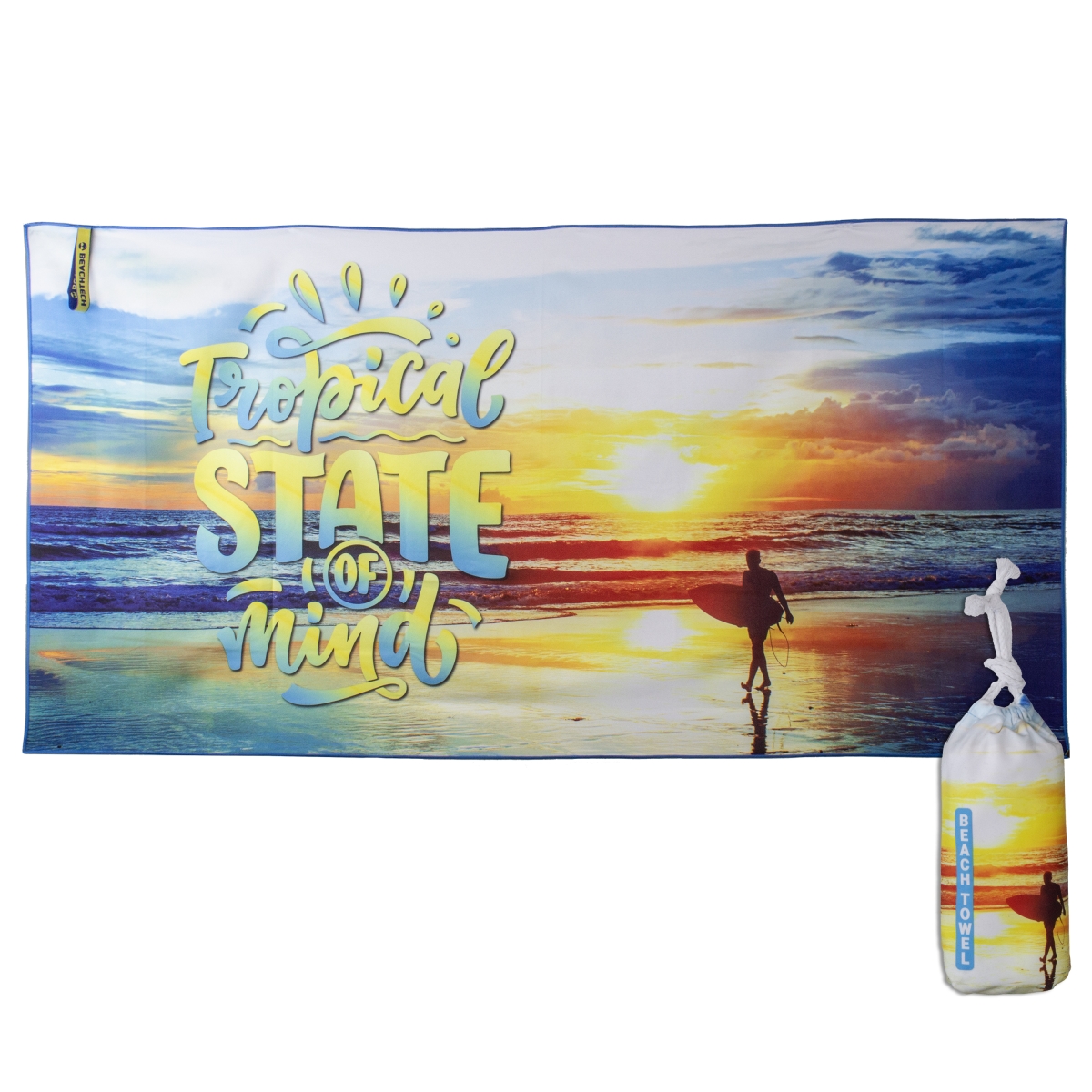 Picture of BeachTech VHB1039 30 x 60 in. Tropical State Eco-Friendly Sustainable Beach Towel
