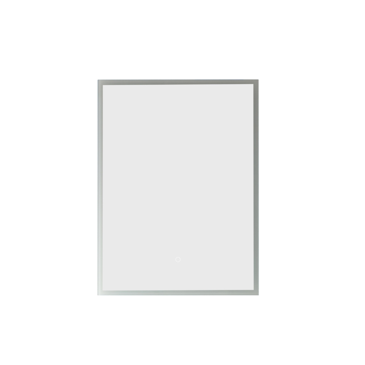 24 in. Rectangle Illuminated Bathroom & Vanity Wall Mirror, Silver