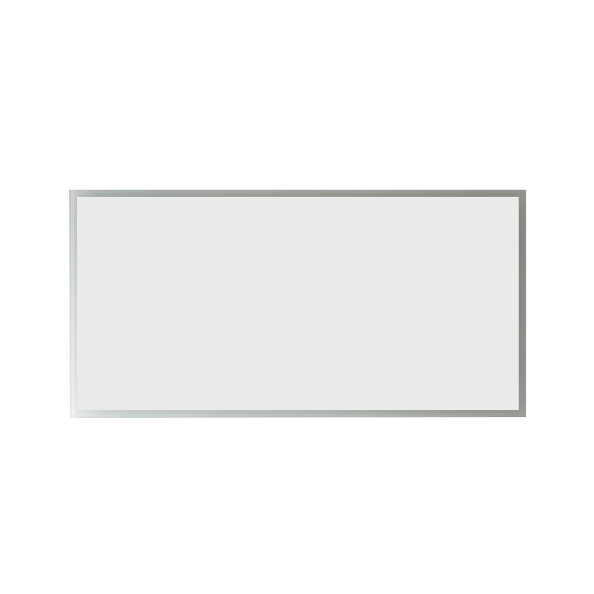 24 in. Rectangle Illuminated Bathroom & Vanity Wall Mirror, Silver
