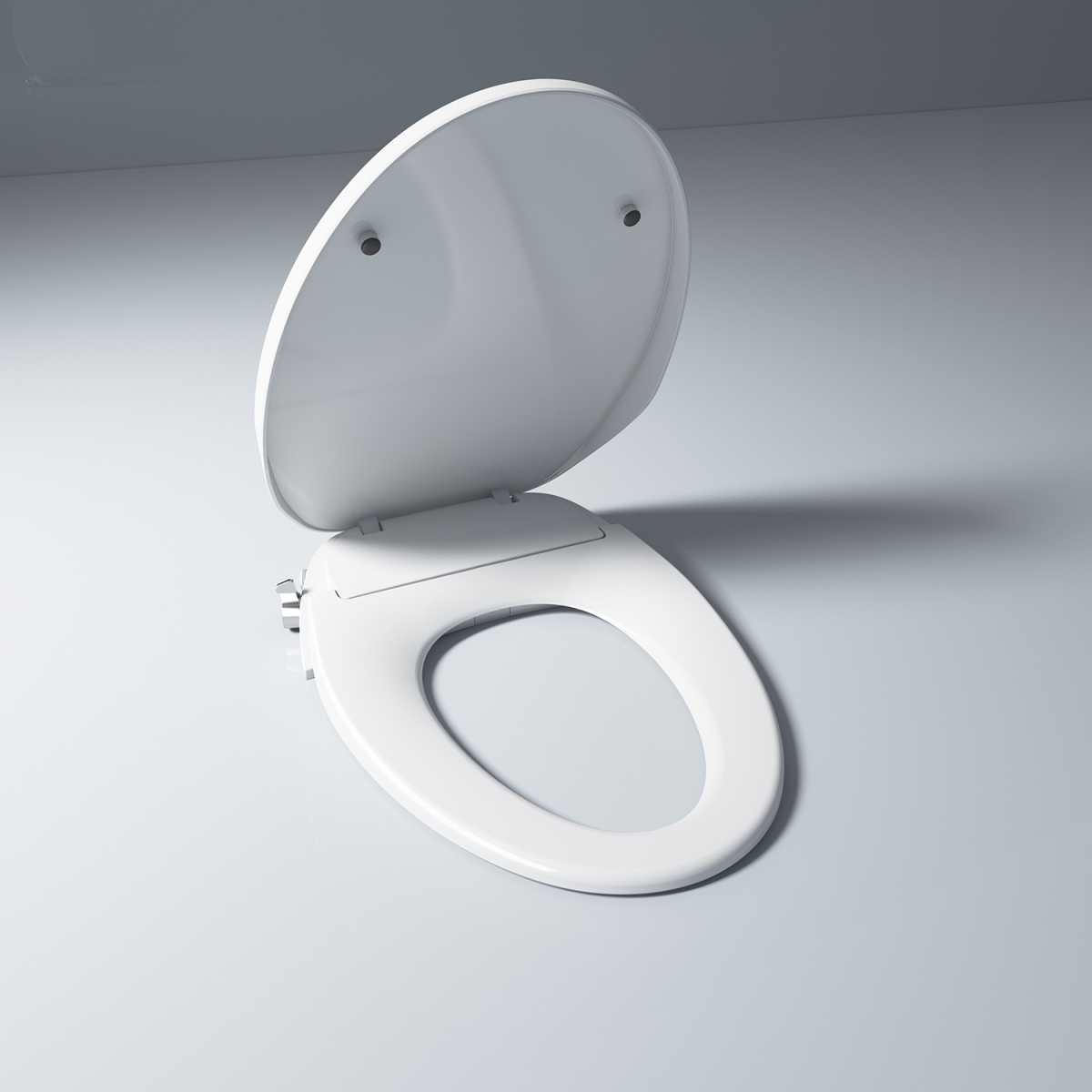 Taranto Quick-Release Hinges Elongated Toilet Seat, White