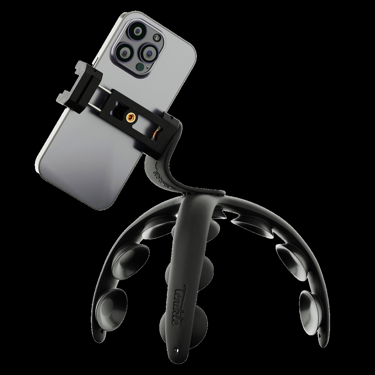 Picture of Tenikle TPRO-01-BLK Pro Bendable Suction Cup Tripod Mount - Black