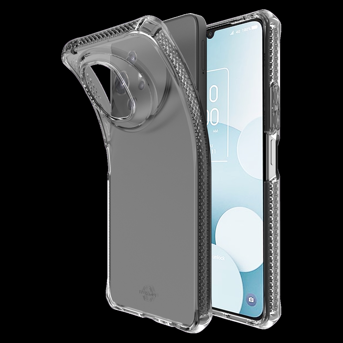 Picture of Itskins TCGP-SPECM-SMOK Spectrum-R Clear Case for TCL 50 XL NXT Paper 5G - Smoke