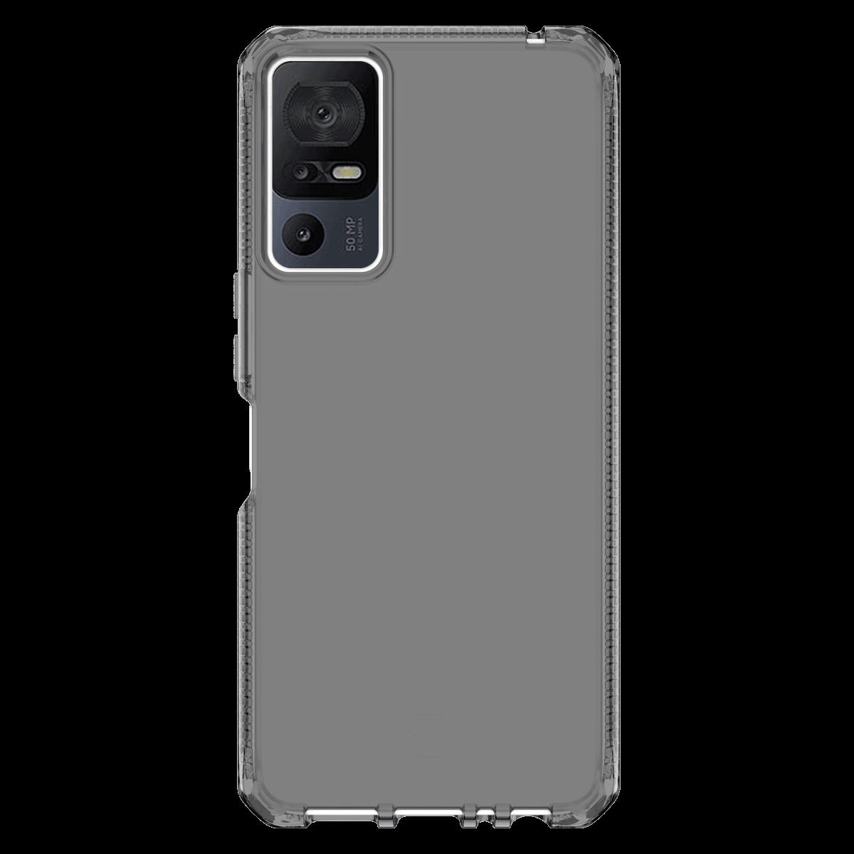 Picture of Itskins TCXE-SPECM-SMOK Spectrum-R Clear Case for TCL 40 XE 5G - Smoke
