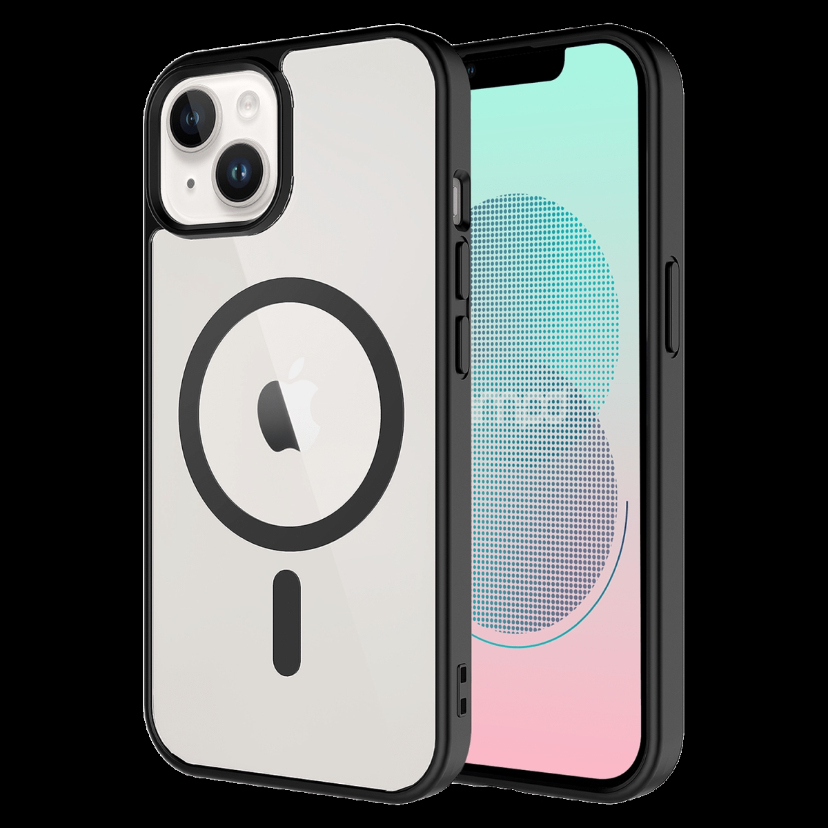 Picture of Ampd AA-IPH13-MAGBUMP-BLK TPU & Acrylic Bumper Case for Apple iPhone 13 - Black