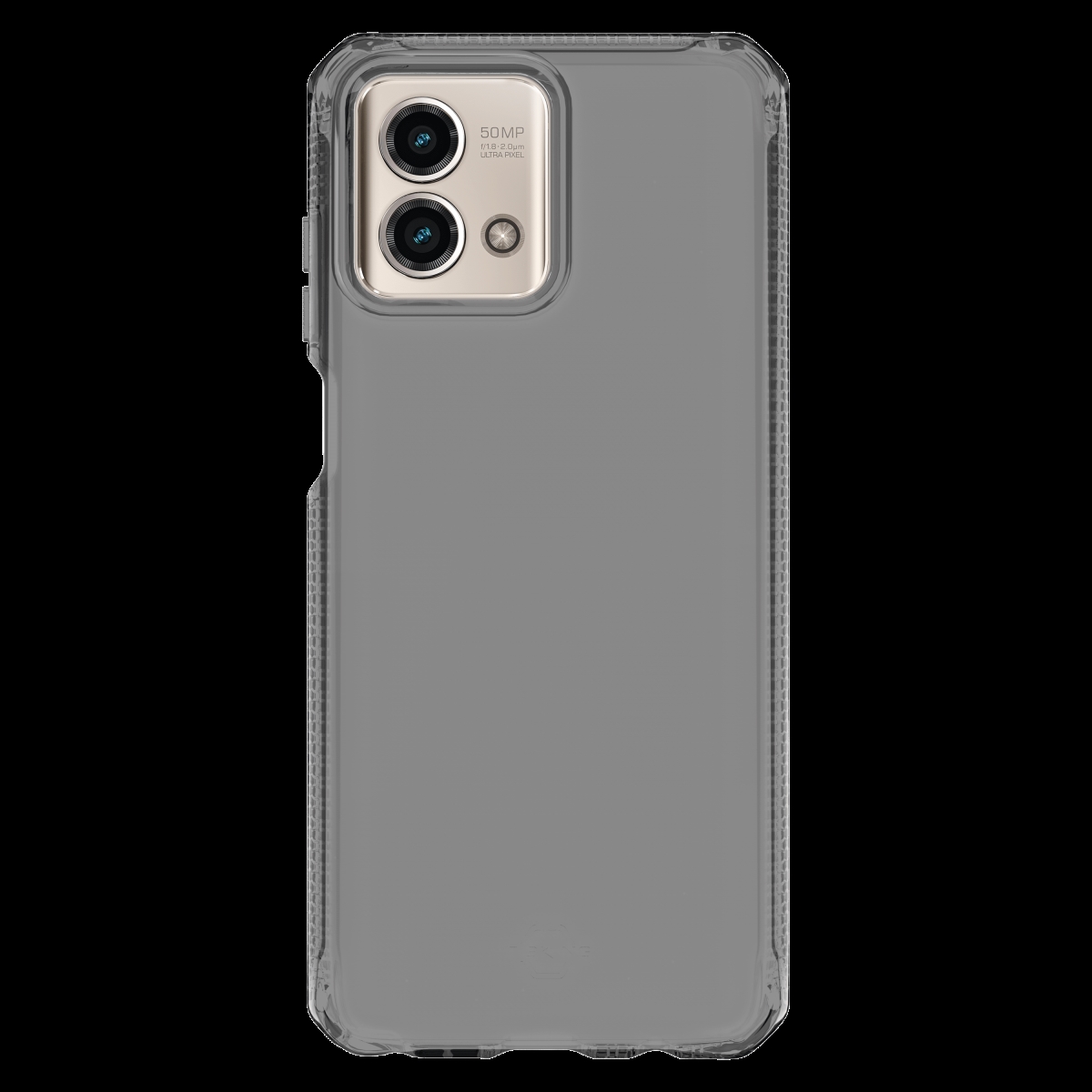 Picture of Itskins MTGE-SPECM-SMOK Spectrum-R Clear Case for Motorola Moto G Stylus 5G 2023 & Moto G Stylus 2023 - Smoke