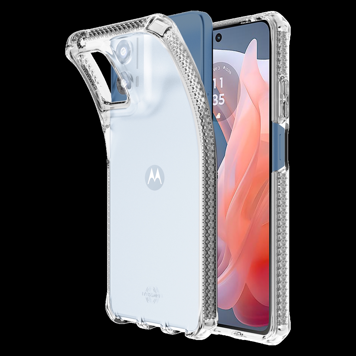 Picture of Itskins MTFO-SPECM-TRSP Spectrum-R Case for Motorola Moto G 5G 2024 - Transparent Clear