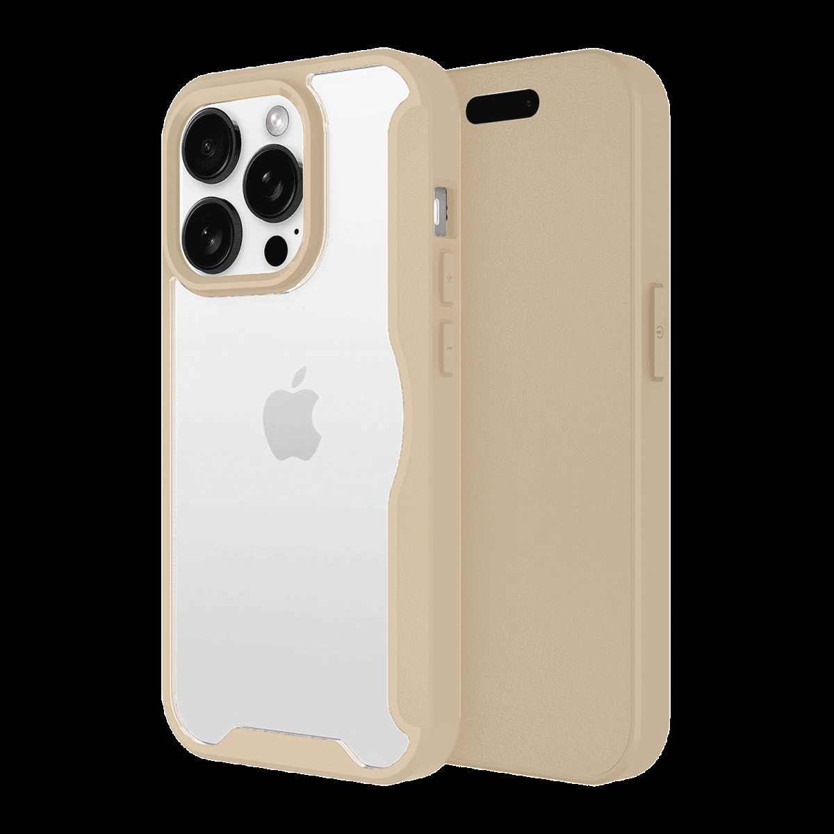 Picture of Ampd AA-IPH16PRO-FLIPWALLET-TAN TPU & Acrylic Wallet Flip Magsafe Case for Apple iPhone 16 Pro - Tan