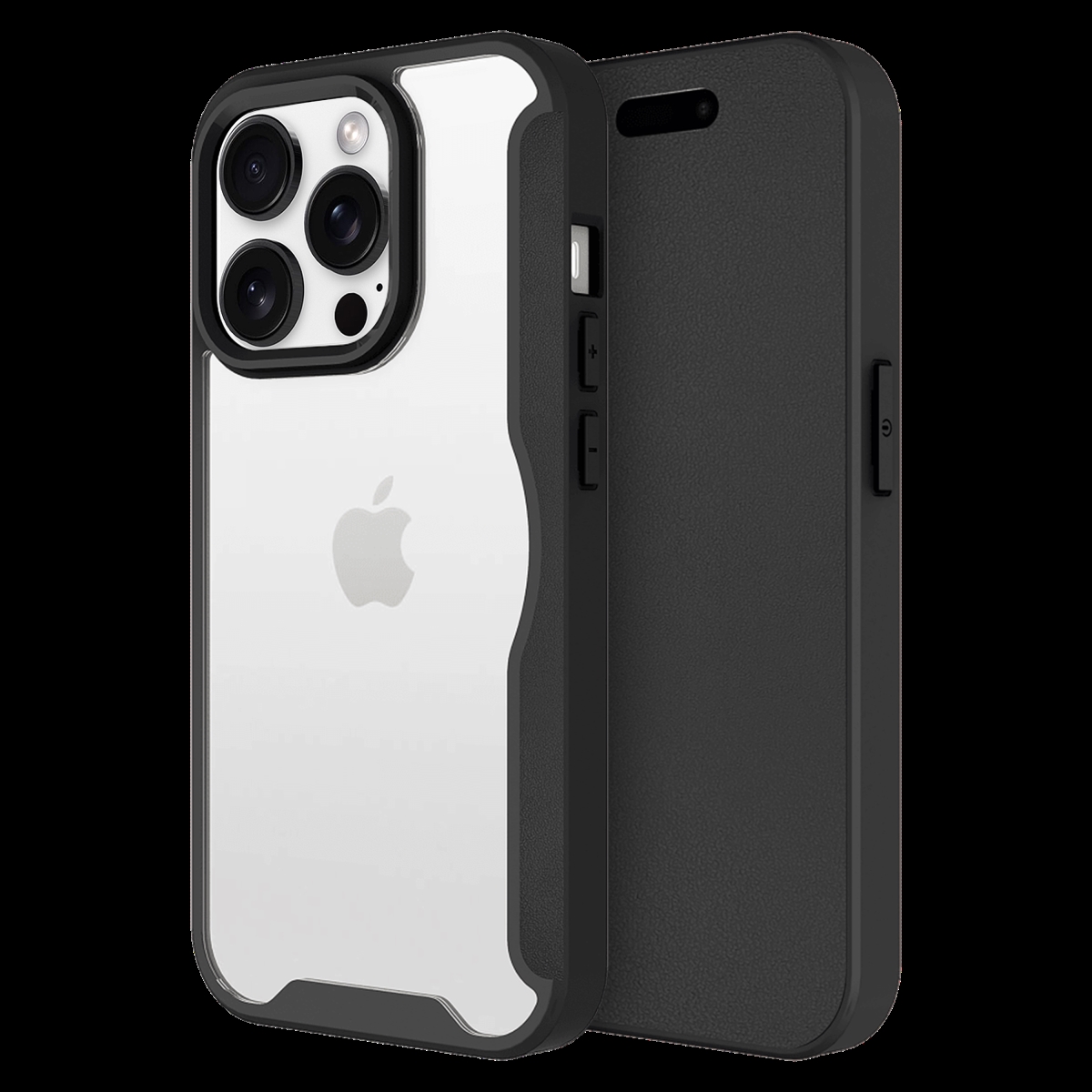 Picture of Ampd AA-IPH16PMAX-FLIPWALLET-BLK TPU & Acrylic Wallet Flip Magsafe Case for Apple iPhone 16 Pro Max - Black