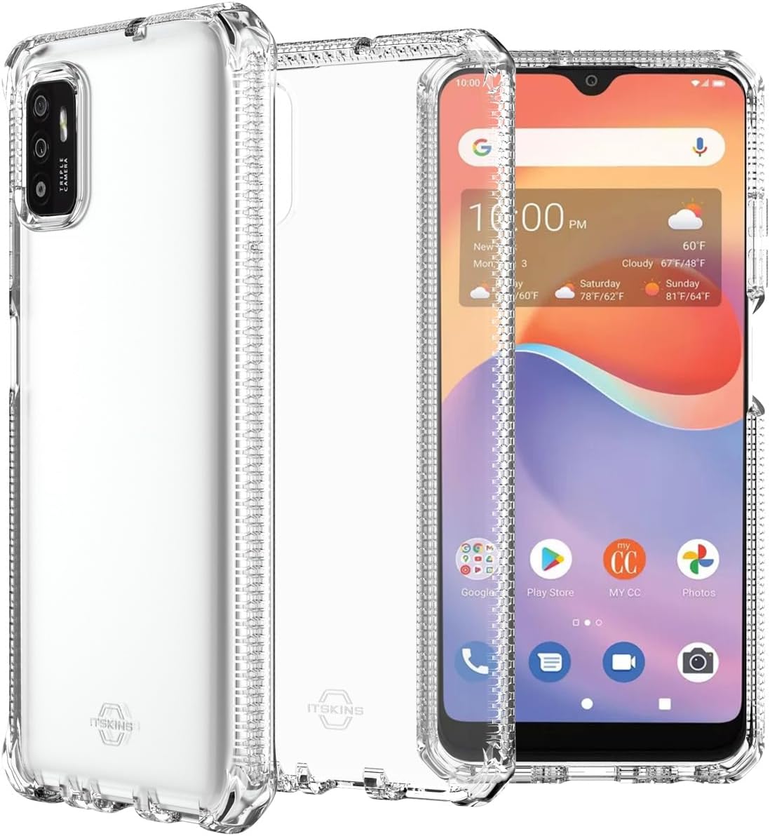 Picture of Itskins ZTZ1-SPECM-TRSP Spectrum-R Case for Zte Zmax 11 - Clear