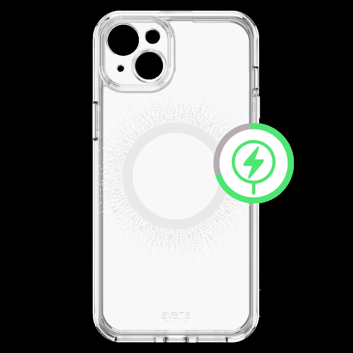 AP5N-AVMAU-SLVR Aura Magsafe Case for Apple iPhone 15, iPhone 14 & iPhone 13 - iPhone 16E - Chrome