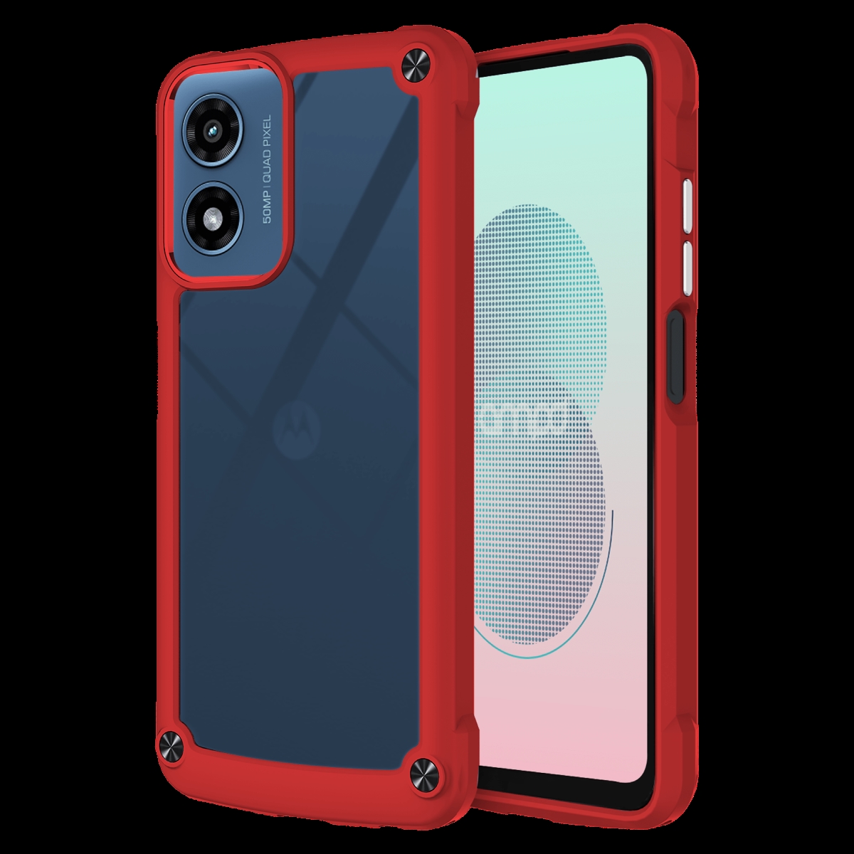 Picture of Ampd AA-GSTYLUS5G24-DURABUMP-RED Acrylic Durabump Case for Motorola Moto G Stylus 5G 2024 - Red