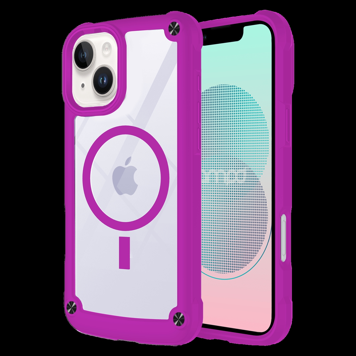 Picture of Ampd AA-IPH13-DURABUMP-PURP Durabump Case for Apple iPhone 13 - Purple