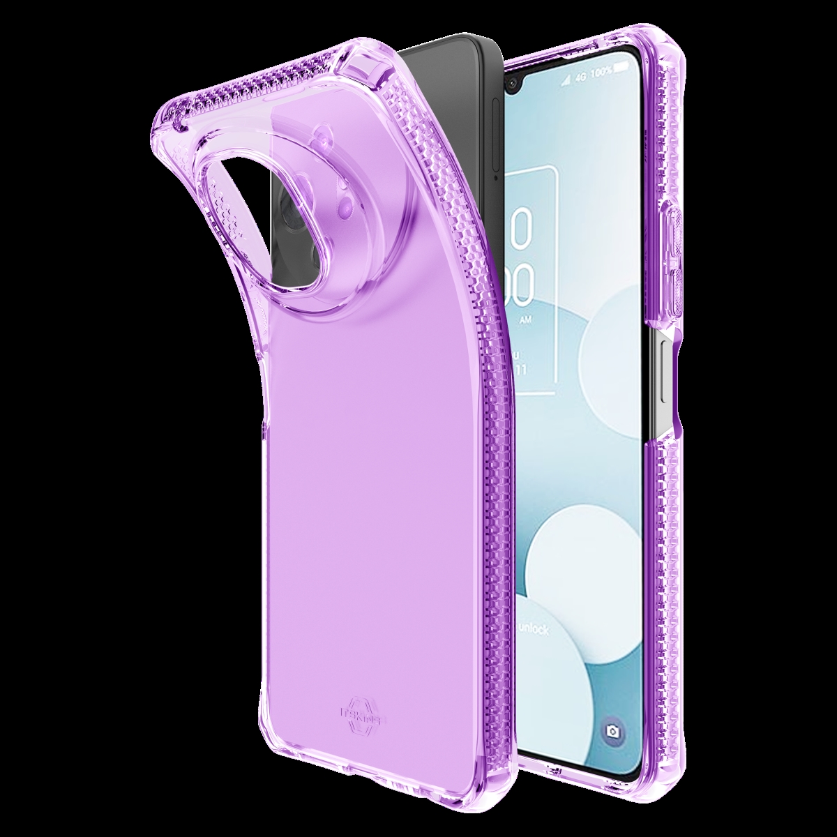 Picture of Itskins TCGP-SPECM-LIPP Spectrum-R Clear Case for TCL 50 XL NXT Paper 5G - Light Purple
