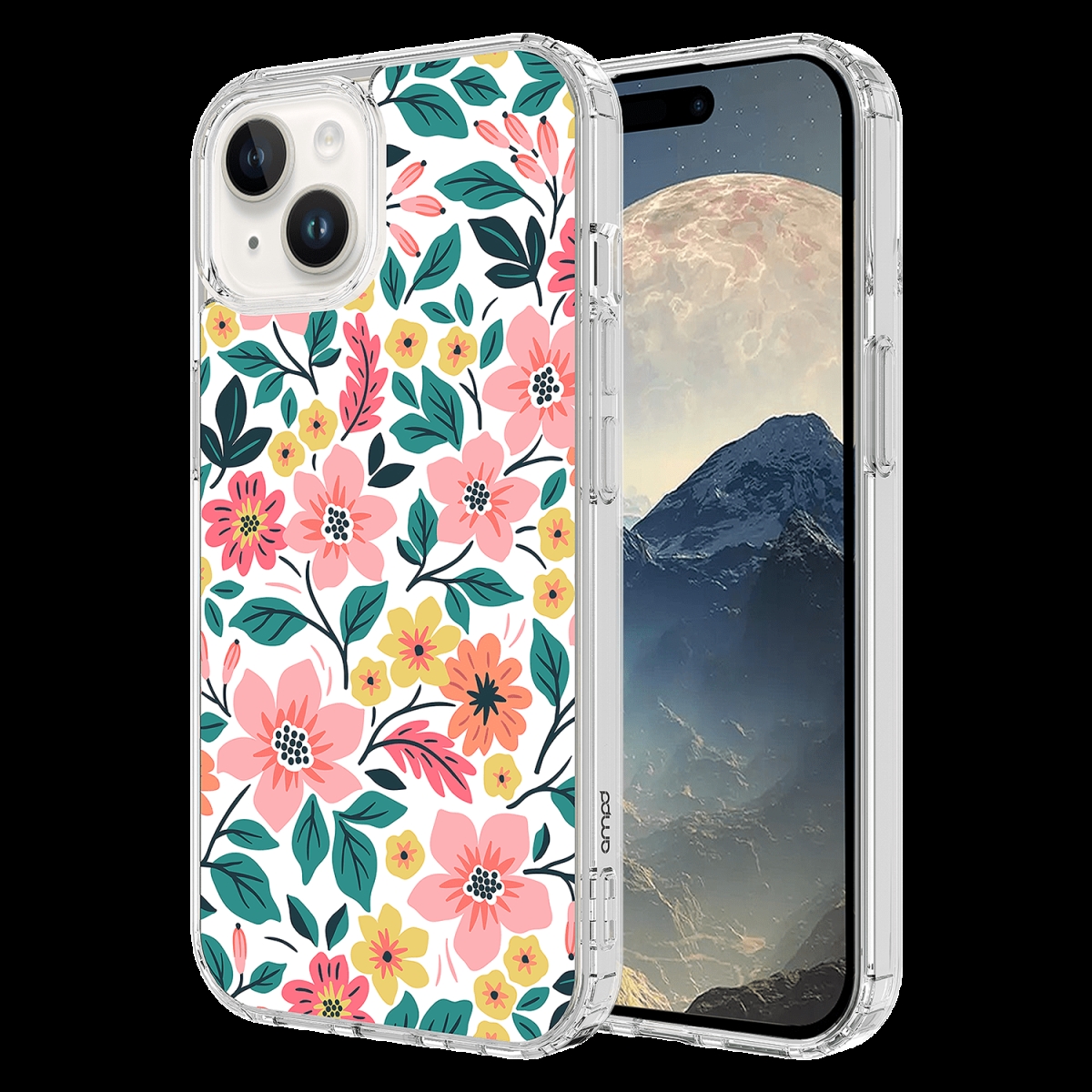 Picture of Ampd AA-IPH15-MAGPRINT-WILDFLWR TPU & Acrylic HD Print Magsafe Case for Apple iPhone 15 - Multi Color Wildflower