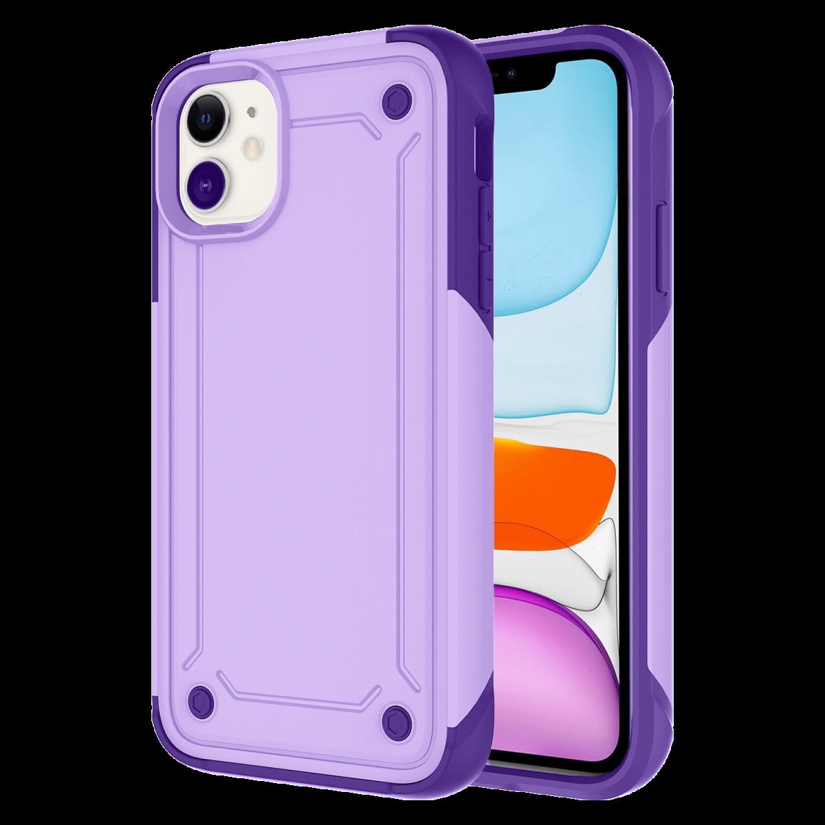 Picture of Ampd AA-IPH11-RUGGED-PURP Rugged Drop Case for Apple iPhone 11 - Purple