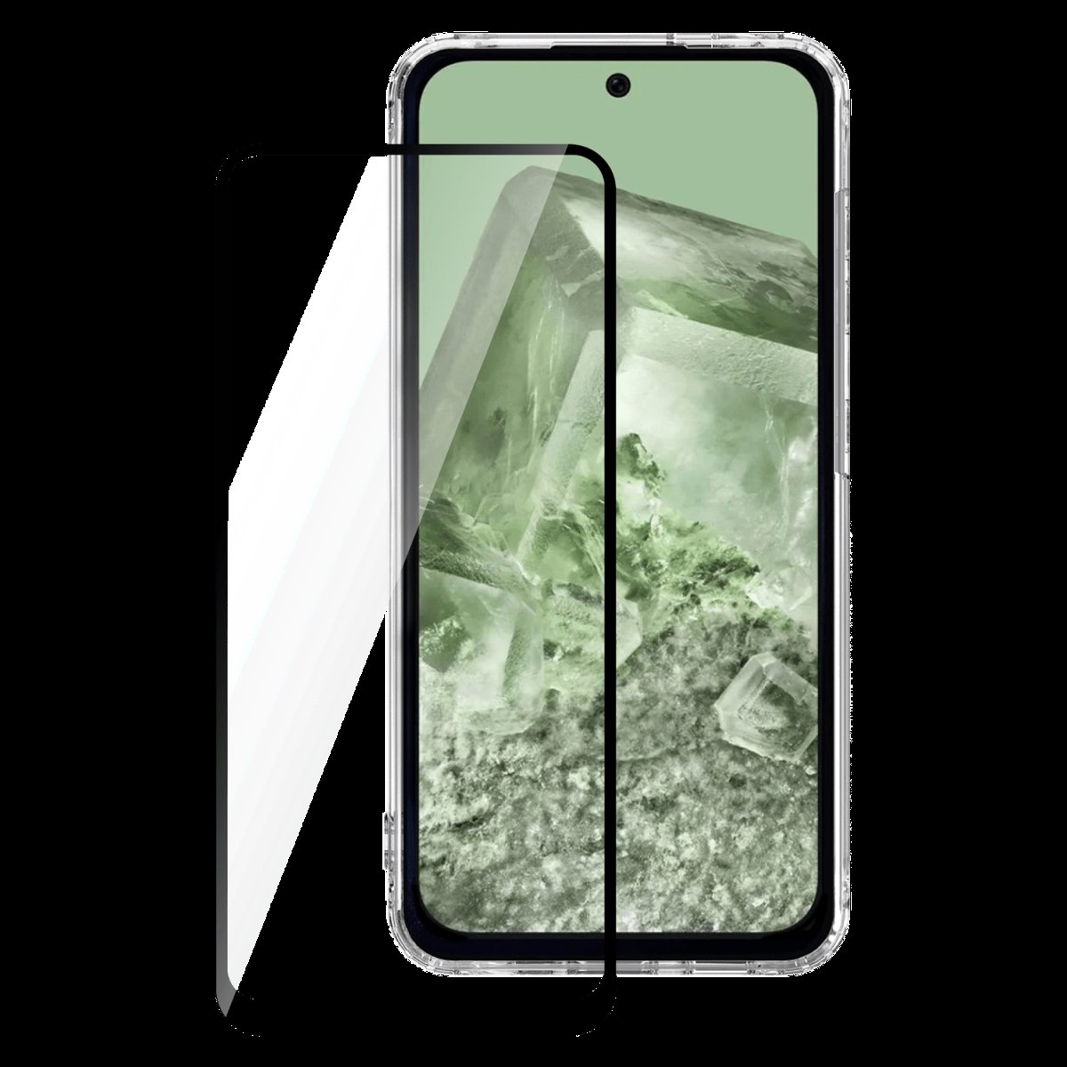 Picture of Ampd AA-PIXEL8A-3DFULLFACED 3D Full Faced Tempered Glass for Google Pixel 8a - Clear