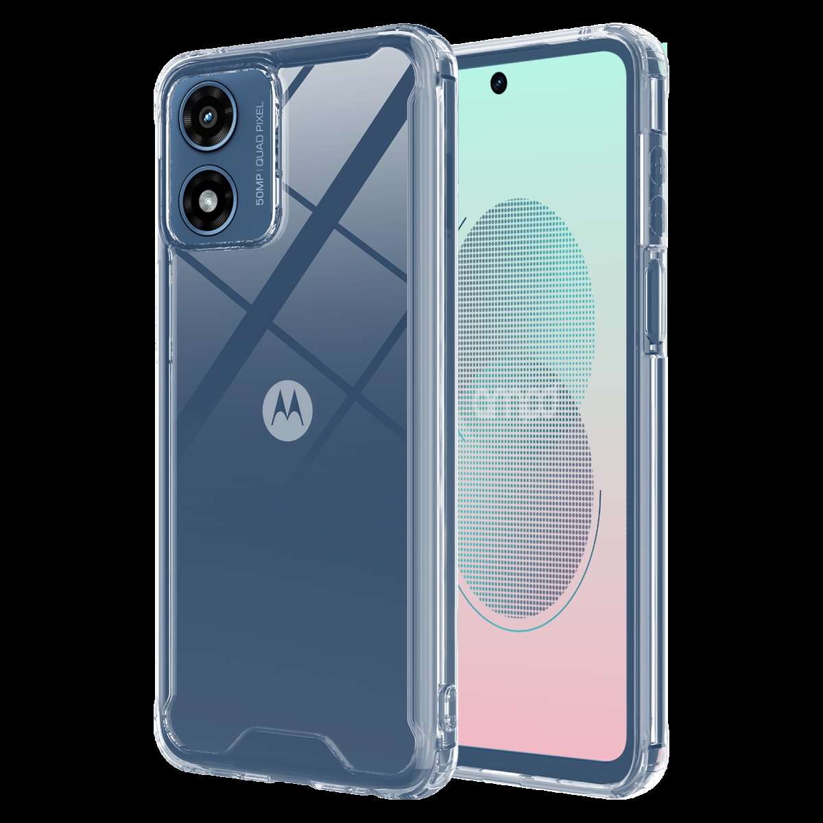 Picture of Ampd AA-GSTYLUS5G24-TPUACRYLIC-CLR TPU & Acrylic Crystal Case for Motorola Moto G Stylus 5G 2024 - Clear
