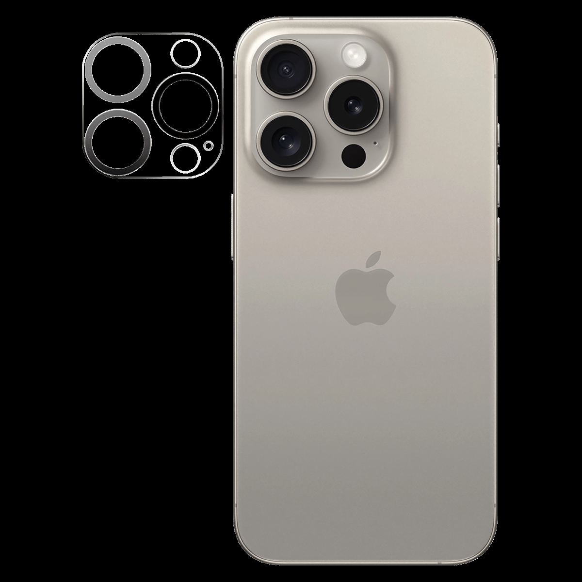 Picture of Ampd AA-IPH16PMAX-CAMGLASS-SING Laser Cut Rear Camera Tempered Glass Protector for Apple iPhone 16 Pro Max - Clear