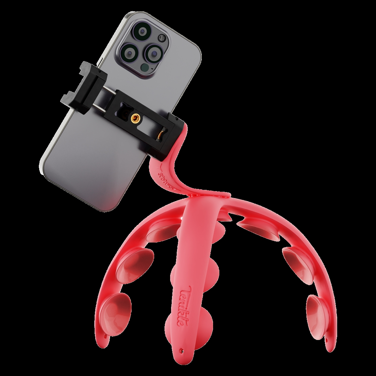 Picture of Tenikle TPRO-01-RED Pro Bendable Suction Cup Tripod Mount - Red