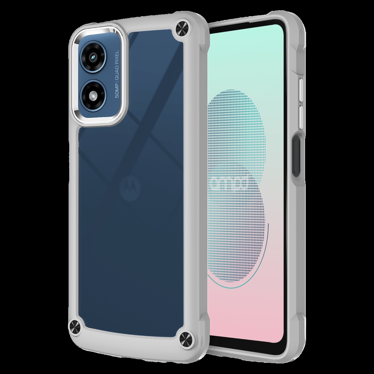 Picture of Ampd AA-GSTYLUS5G24-DURABUMP-GRY Acrylic Durabump Case for Motorola Moto G Stylus 5G 2024 - Gray