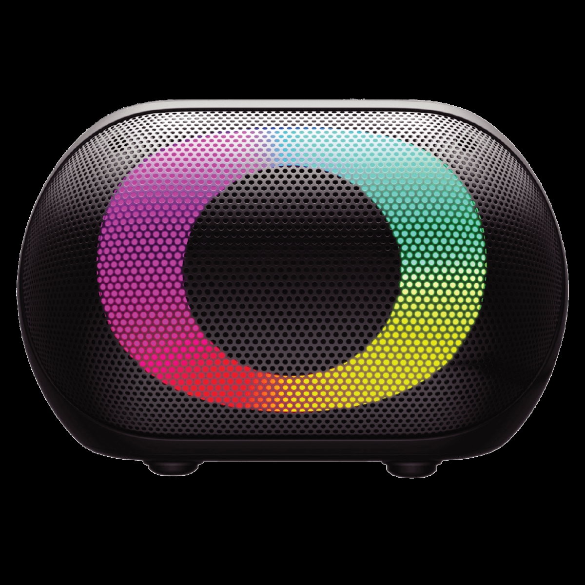 -HALO-BLK 10W Halo LED IPX5 Splash Resistant Bluetooth Speaker - Black -  Sway, SWAY-HALO-BLK