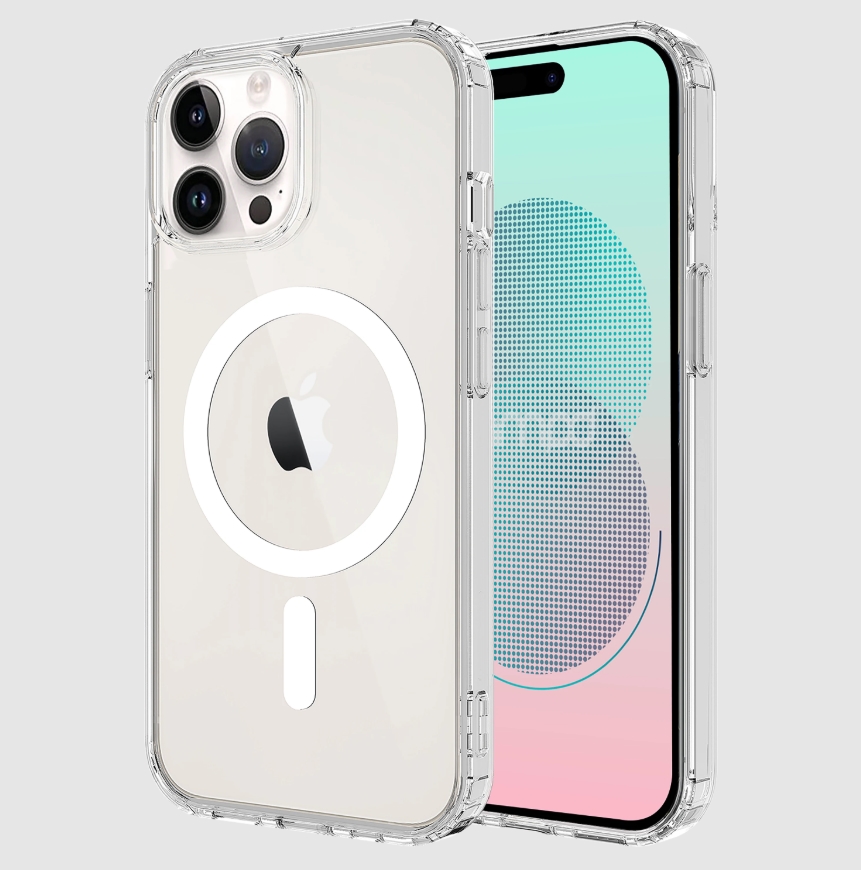 Picture of AMPD AA-IPH14PROMX-MAG-CLR TPU & Acrylic Crystal Clear Magsafe Case for Apple iPhone 14 Pro Max