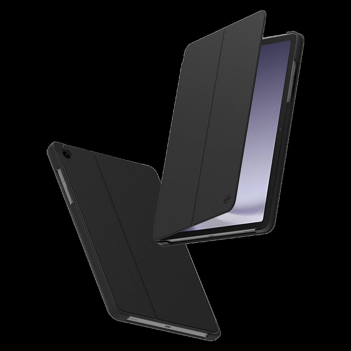 Essential Folio Case for Samsung Galaxy Tab A9 Plus - Black - Sleek Design