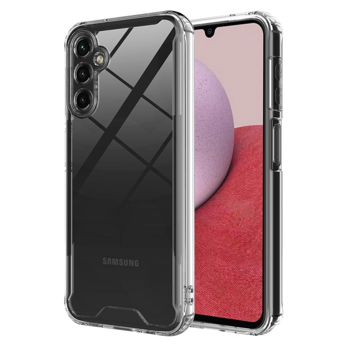 AA-SAMA14-TPUACRYLIC-CLR TPU & Acrylic Hard Shell Case for Samsung Galaxy A14 & A14 5G - Clear