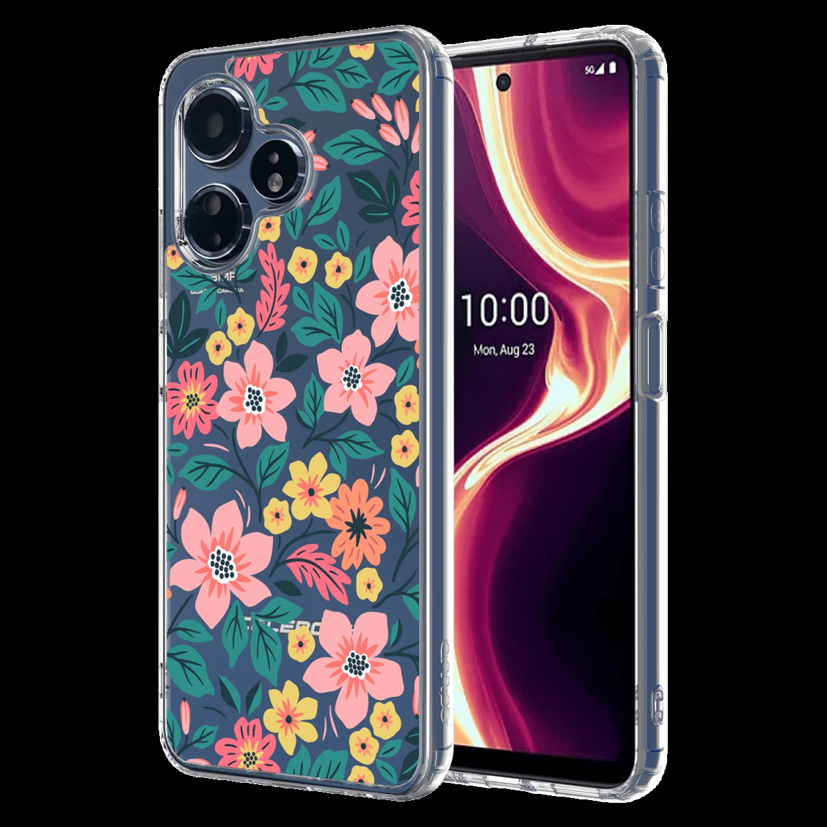 Picture of Ampd AA-3PLSCELERO-HDPRINT-WLDFLWR TPU & Acrylic HD Print Case for Celero 5G Plus Gen 3 - Multi Color Wildflower