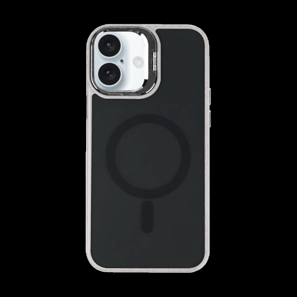 Picture of Ampd AA-IPH16-PLSCAMKICK-GRY Acrylic Smoke Camkick Magsafe Case for Apple iPhone 16 Plus - Gray