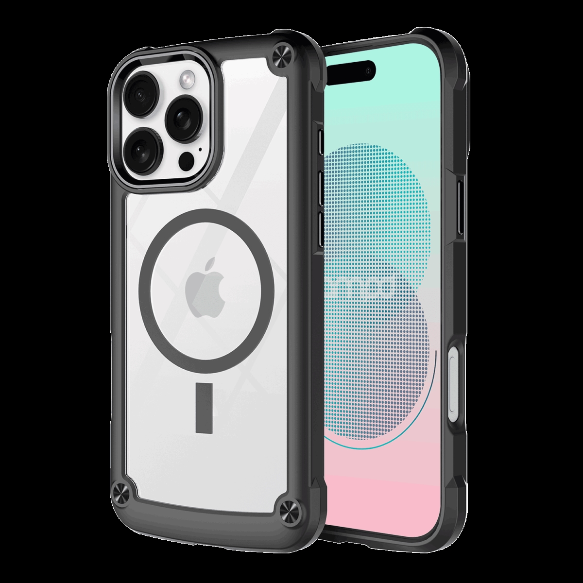 Picture of Ampd AA-IPH16PRO-DURABUMP-BLK Durabump Magsafe Case for Apple iPhone 16 Pro - Black