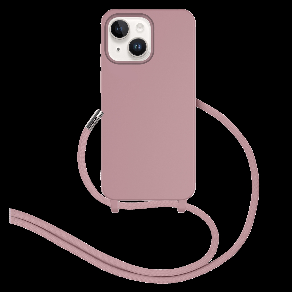 Picture of Ampd AA-IPH13-CRSSSTRP-MVE Real Feel TPU Crossbody Strap Case for Apple iPhone 13 - Mauve