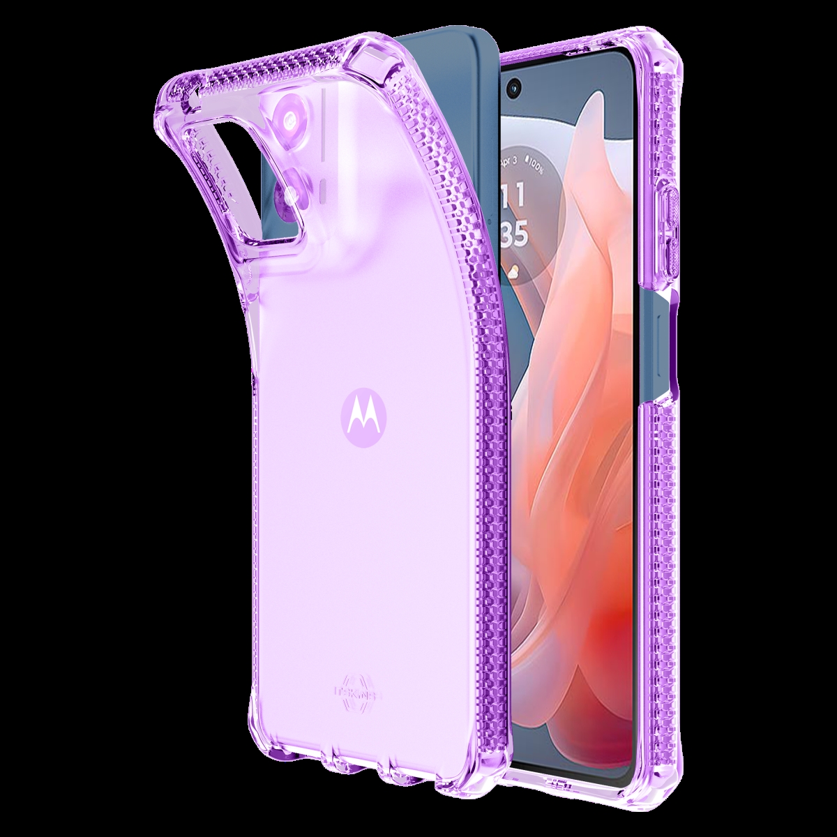 Picture of Itskins MTFO-SPECM-LIPP Spectrum-R Clear Case for Motorola Moto G 5G 2024 - Light Purple