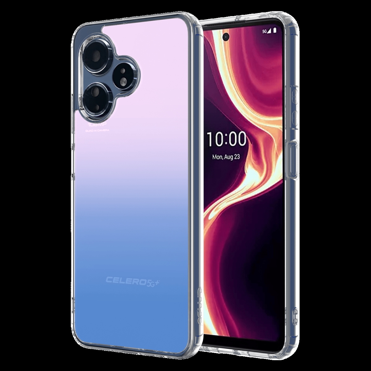 Picture of Ampd AA-3PLSCELERO-ICECASE-BLUPNK Flex Acrylic Ice Case for Celero 5G Plus Gen 3 - Gradient Blue & Pink