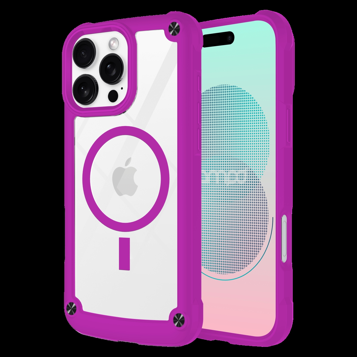 AA-IPH16PMAX-DURABUMP-PURP Durabump Magsafe Case for Apple iPhone 16 Pro Max - Purple