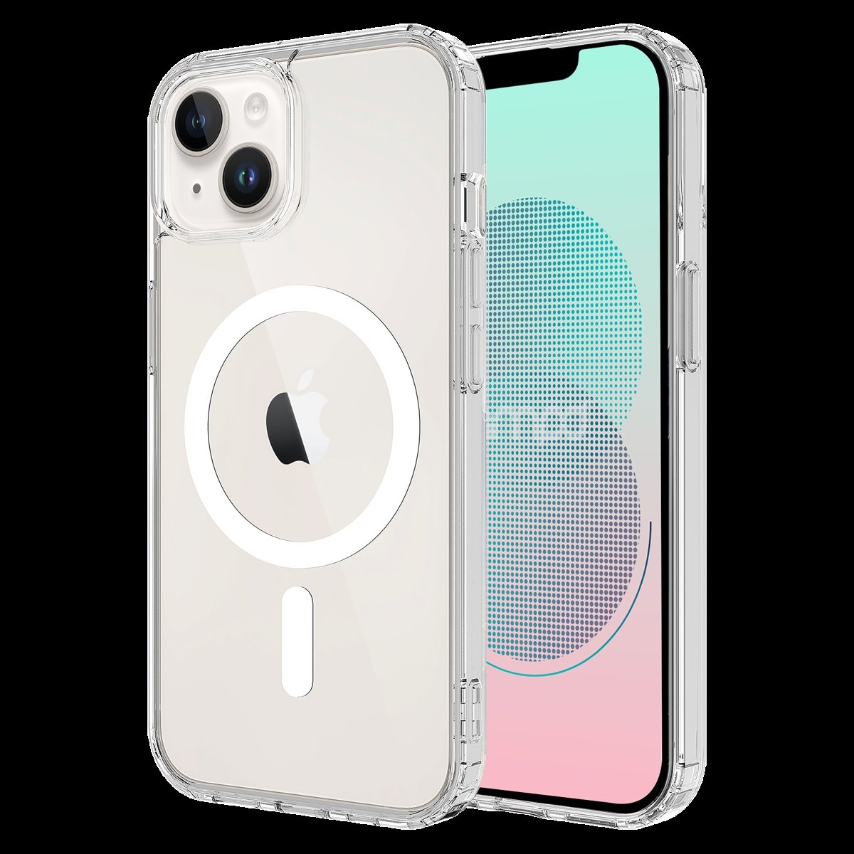 Picture of Ampd AA-IPH13-MAG-CLR TPU & Acrylic Crystal Magsafe Case for Apple iPhone 13 - Clear