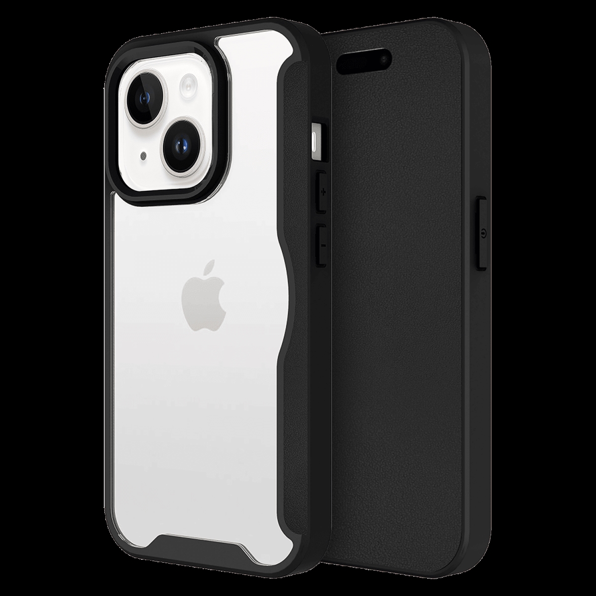 Picture of Ampd AA-IPH13-FLIPWALLET-BLK TPU & Acrylic Wallet Flip Case for Apple iPhone 13 - Black