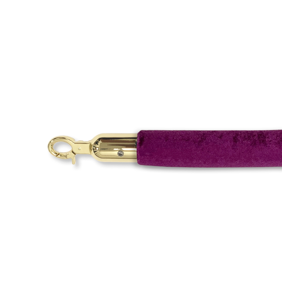 72 in. Velour Closable Hooks, Purple & Gold