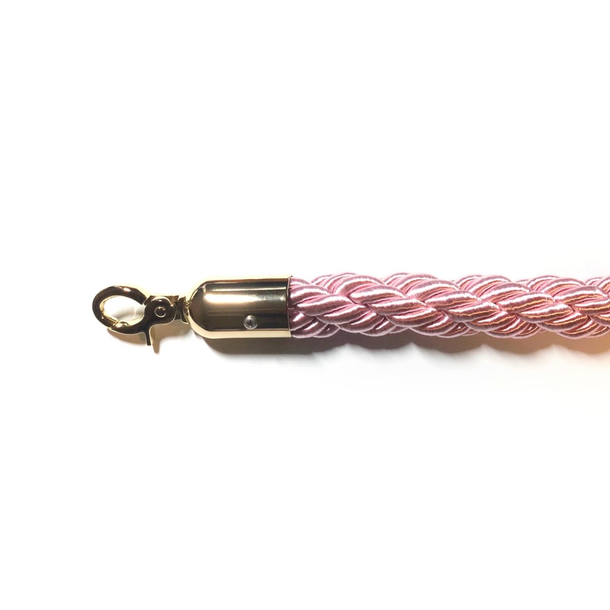 72 in. Braided Closable Hooks, Pink & Gold