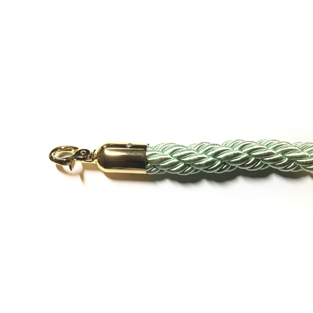 72 in. Braided Closable Hooks, Candy Green & Gold