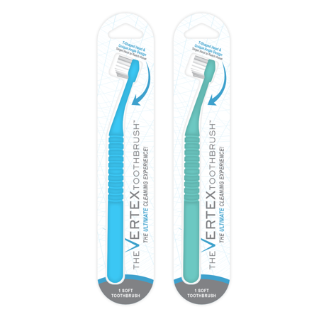 Picture of Vertex VT-2-B Toothbrush&#44; Blue&#44; Soft Case - Pack of 10