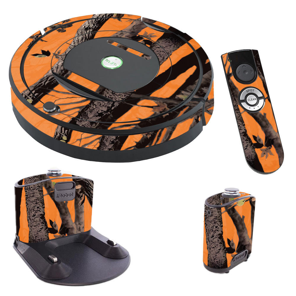 IRRO770-Orange Camo Skin for iRobot Roomba 770 Robot Vacuum, Orange Camo -  MightySkins