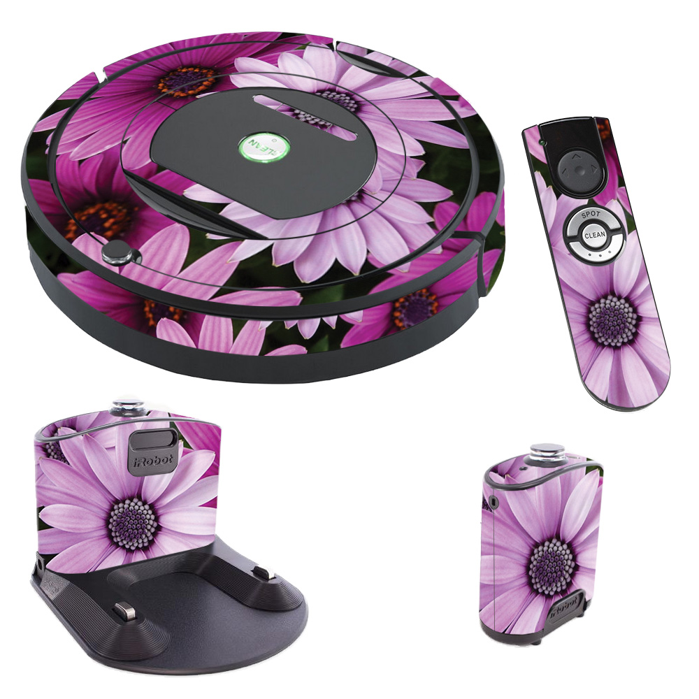 IRRO770-Purple Flowers Skin for iRobot Roomba 770 Robot Vacuum, Purple Flowers -  MightySkins
