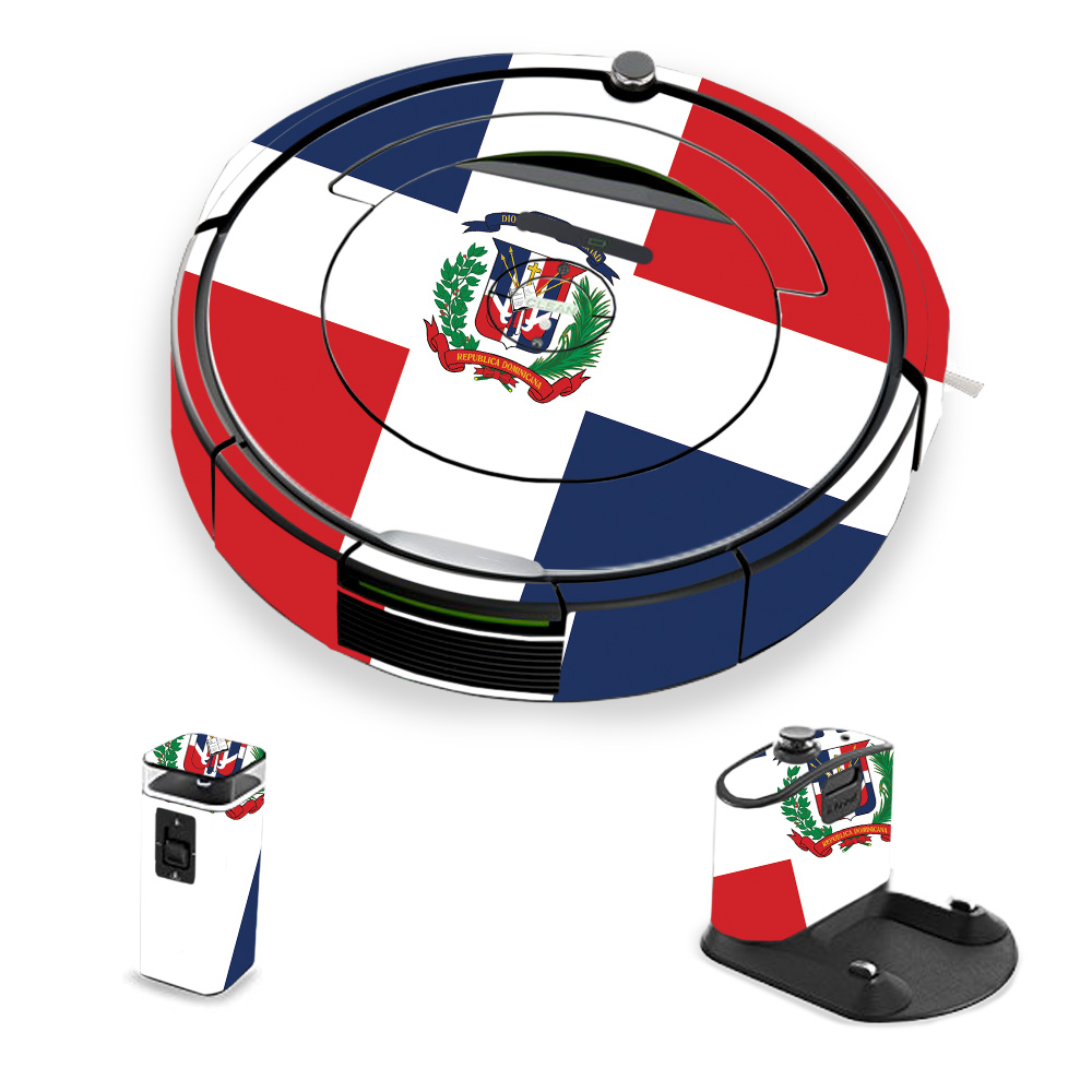 IRRO690-Dominican Flag Skin for iRobot Roomba 690 Robot Vacuum, Dominican Flag -  MightySkins