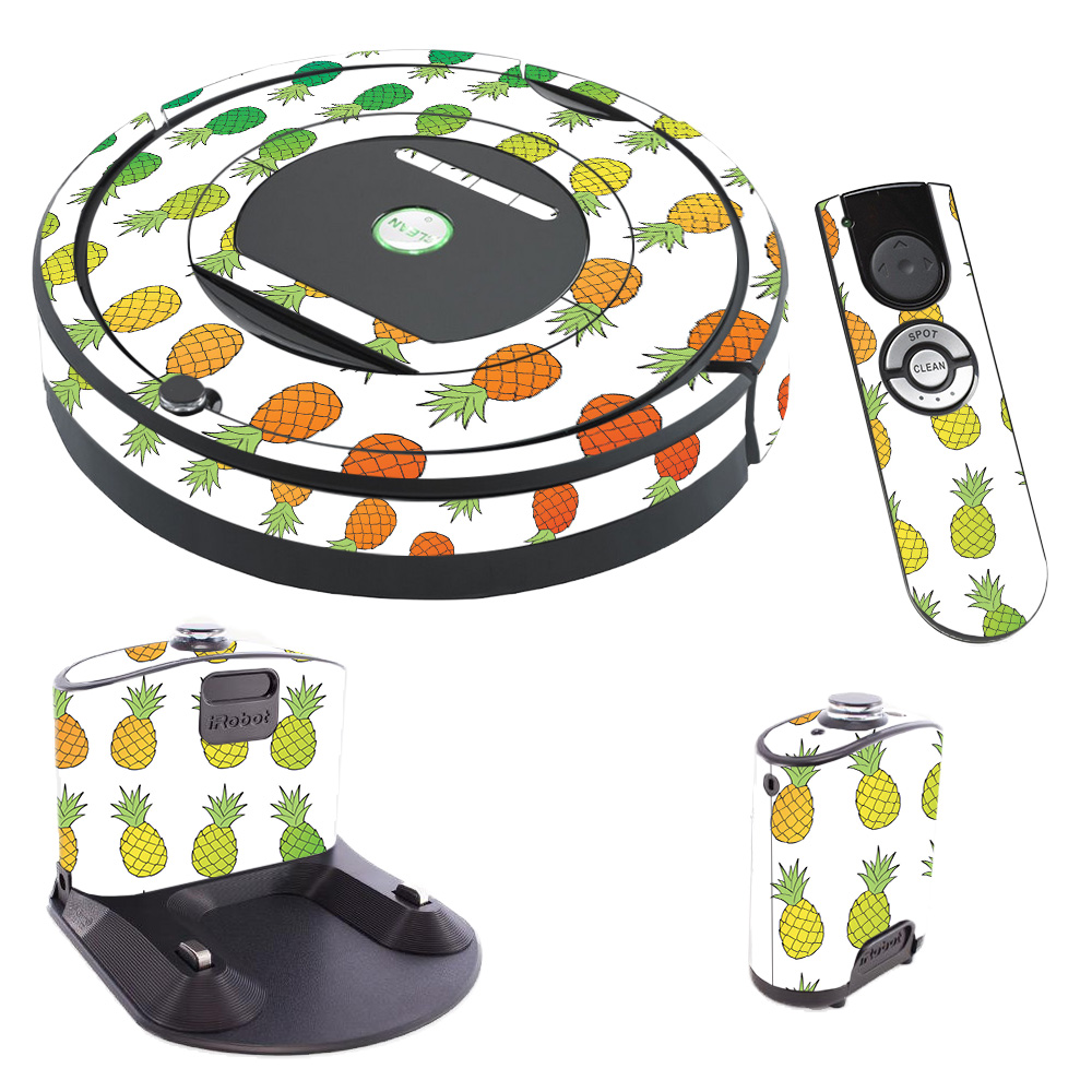 IRRO770-Rainbow Pineapples Skin for iRobot Roomba 770 Robot Vacuum, Rainbow Pineapples -  MightySkins