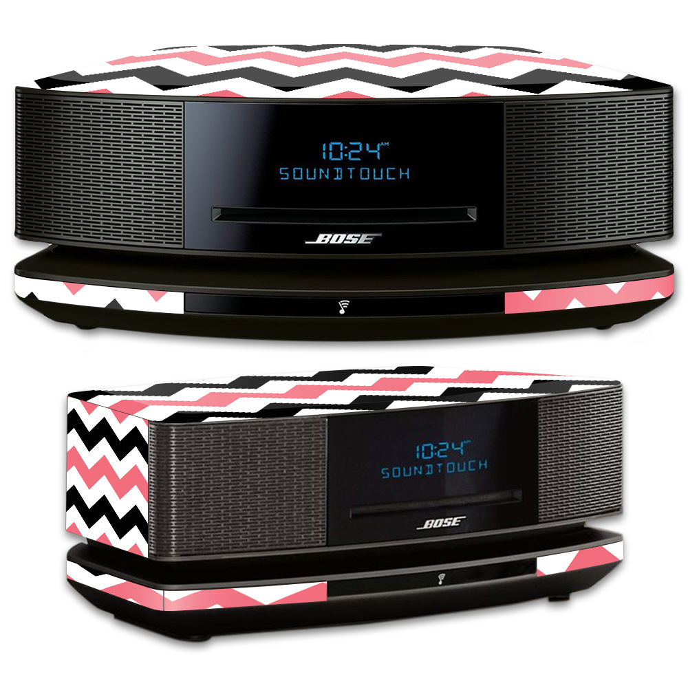 BOWAST4-Black Pink Chevron Skin for Bose Wave SoundTouch Music System IV, Black Pink Chevron -  MightySkins